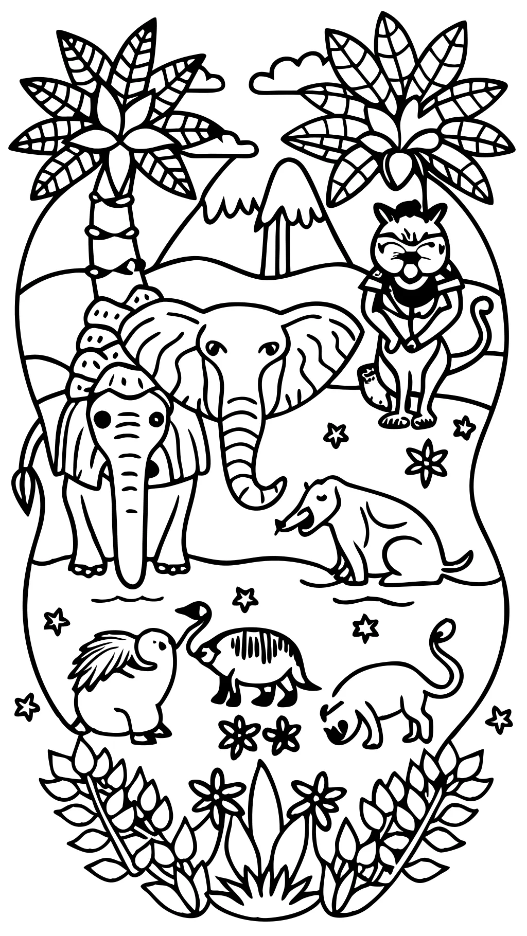 coloring animal pages